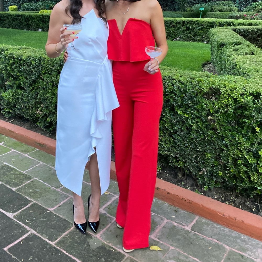 Lulus red jumpsuit